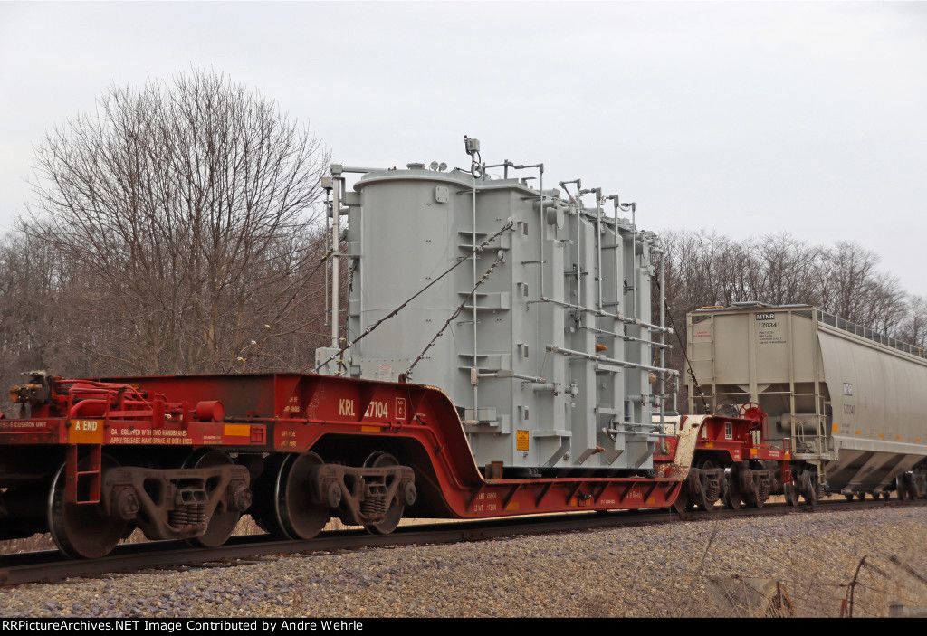 Parting shot of KRL 27104 and its dimensional load